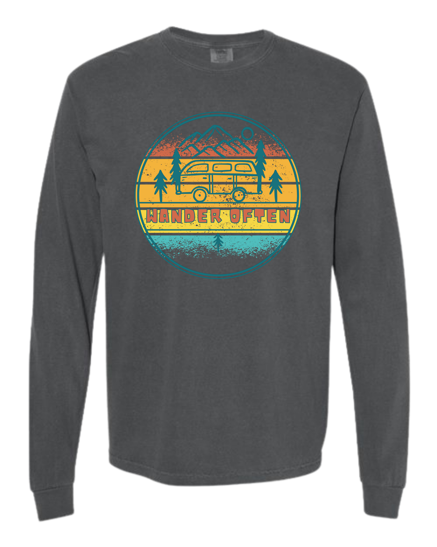 Wander Often - Comfort Colors - Heavyweight Long Sleeve Tee - Neutral Colors