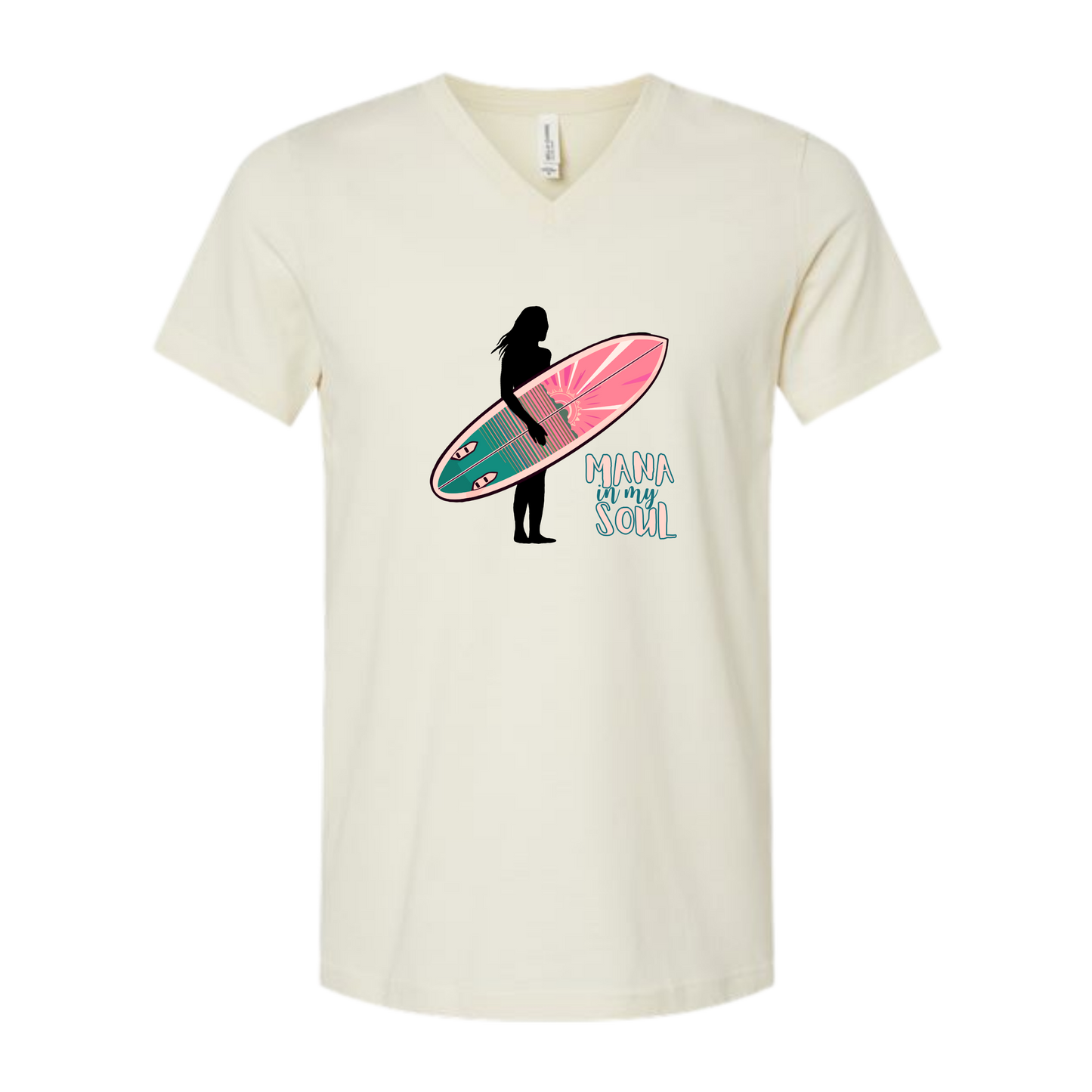 Mana in My Soul - Bella+Canvas - Unisex V-Neck - Neutral Colors