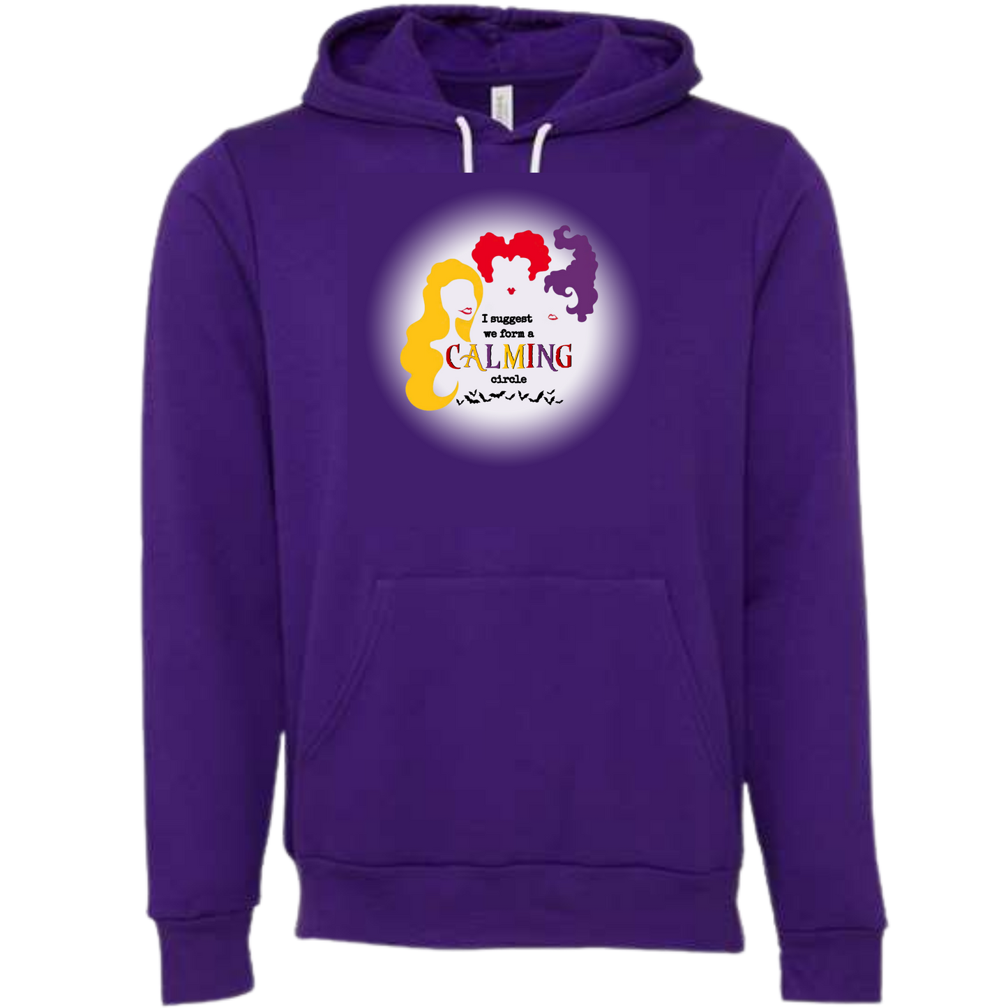 Calming Circle - Sponge Fleece Hoodie - Blues, Purples