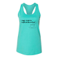 I don't rise & shine I caffeinate & coordinate - Bella+Canvas - Women's Jersey Racerback Tank