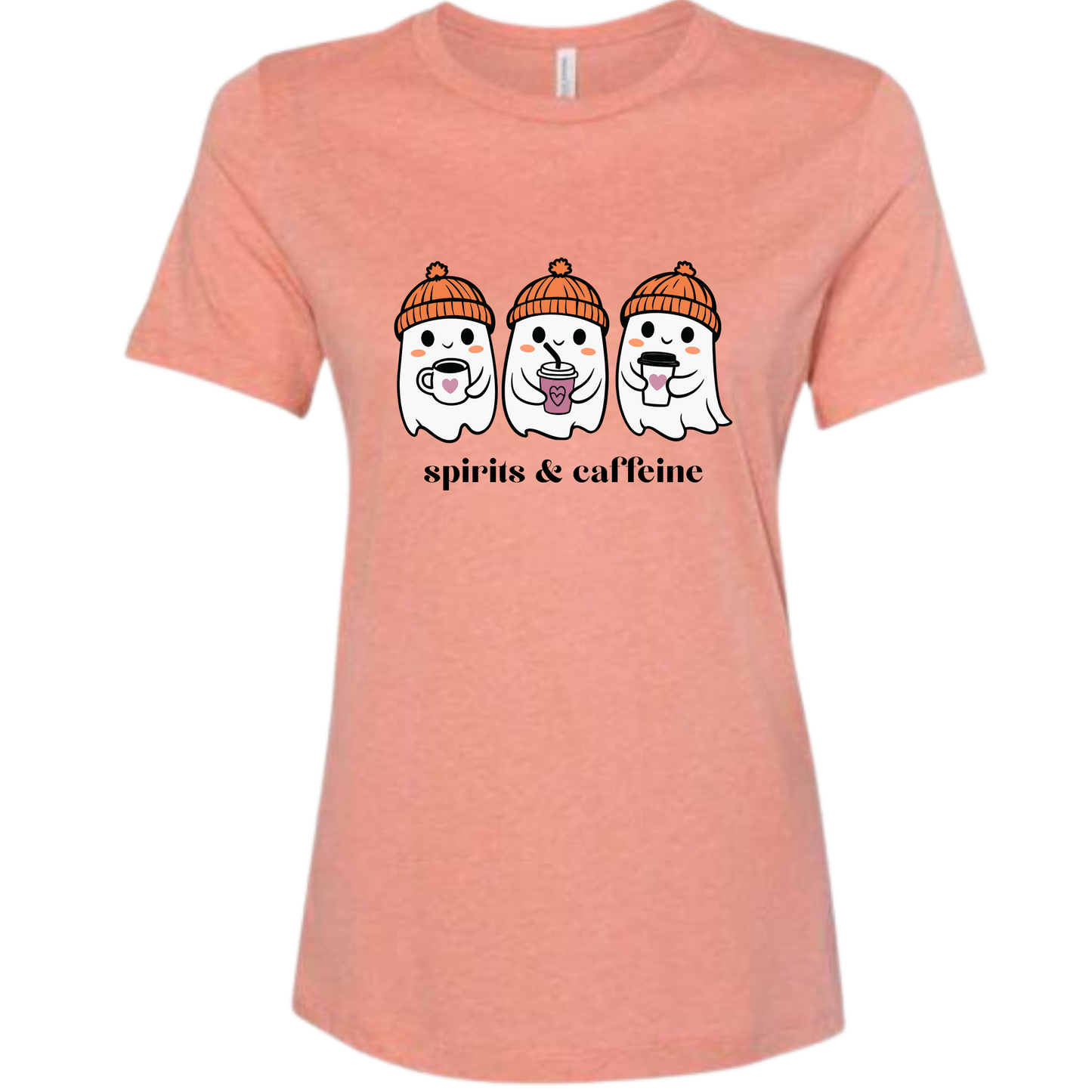 Spirits & Caffeine - Women's Relaxed Fit Tee - Assorted Colors