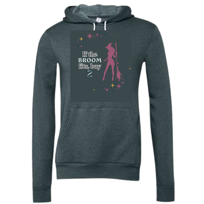 HP - If The Broom Fits - Sponge Fleece Hoodie - Greens, Neutrals