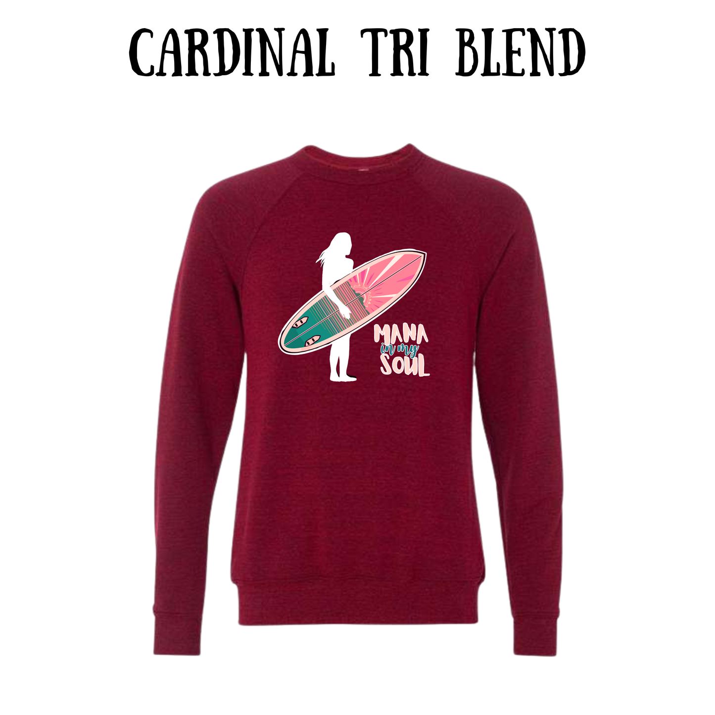 VP - Mana in My Soul - Sponge Fleece Raglan Sweatshirt - Assorted Colors