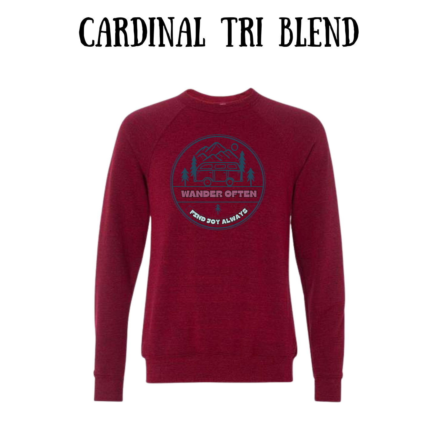 CP - Wander Often - Sponge Fleece Raglan Sweatshirt - Assorted Colors