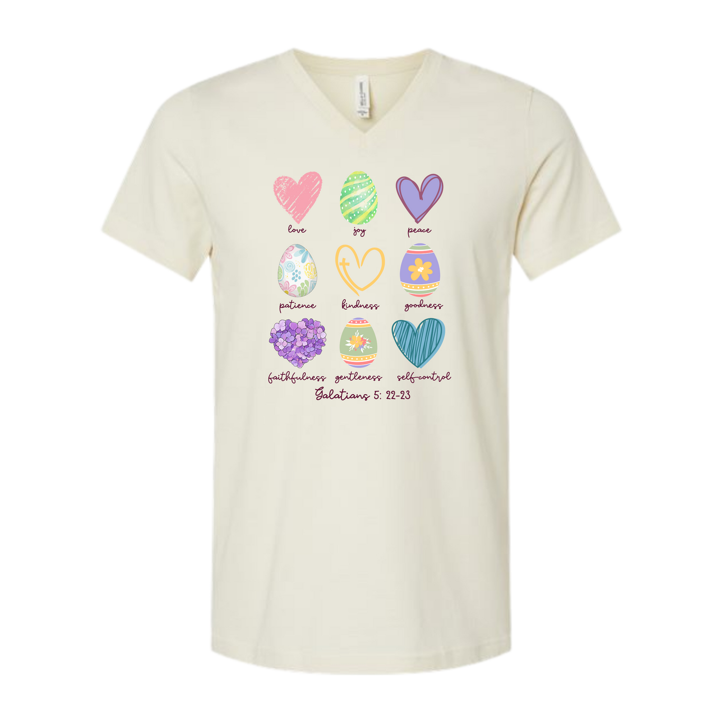 Galatians 5 - Easter - Bella+Canvas - Unisex V-Neck - Neutral Colors