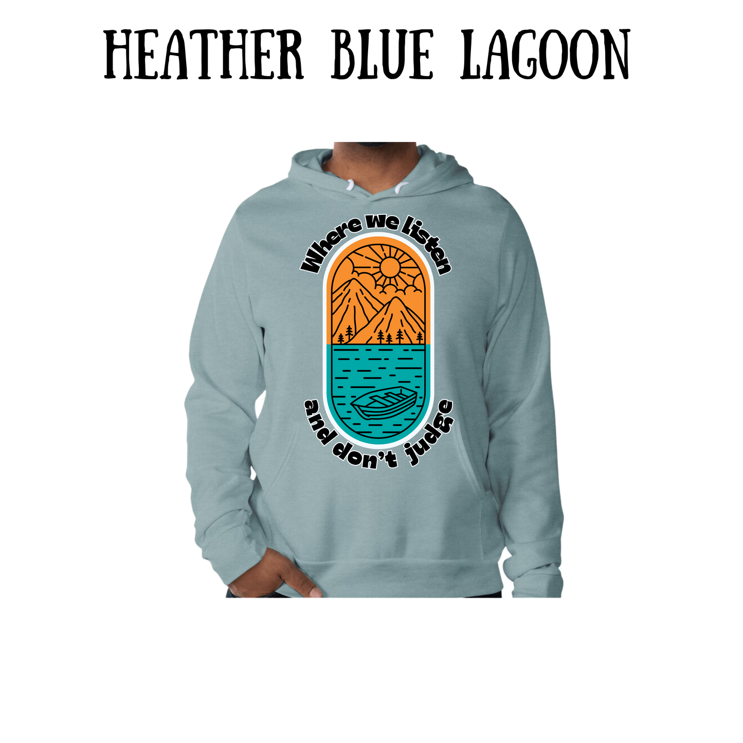 CP - Where We Listen and Don't Judge - Sponge Fleece Hoodie - Blues, Purples