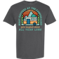What Happens At The Campground - Comfort Colors - Heavyweight Unisex Tee - Neutral Colors