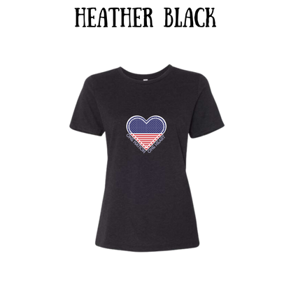 PP - One Nation One Heart - Women's Relaxed Fit Tee - Neutrals