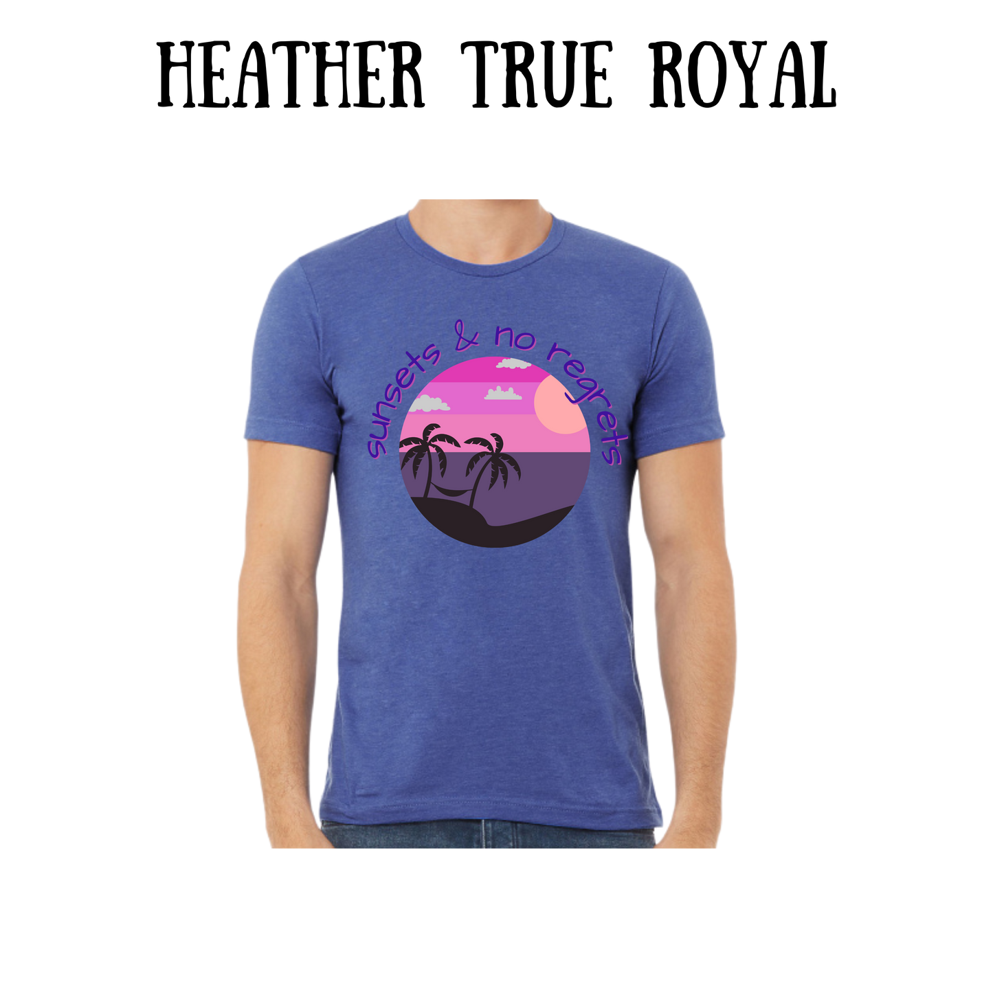 VP - Sunsets & No Regrets - Unisex Tee - Blues