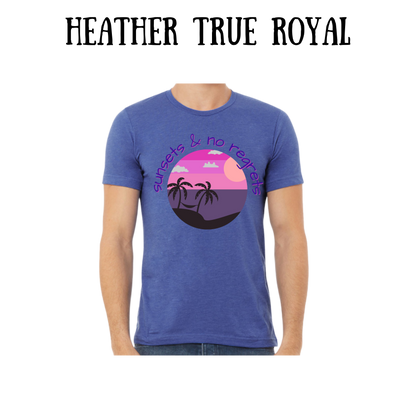 VP - Sunsets & No Regrets - Unisex Tee - Blues