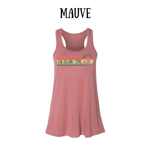 VP - On Island Time - Women's flowy racerback Tank