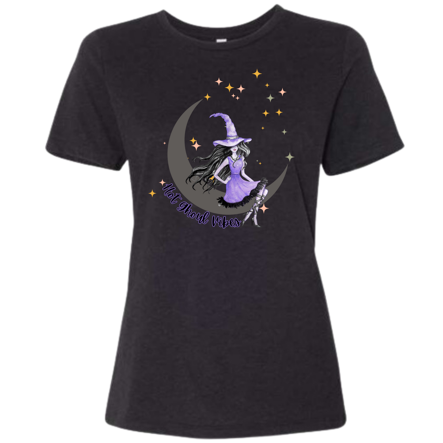 HP - Hot Ghoul Vibes - Women's Relaxed Fit Tee - Neutrals