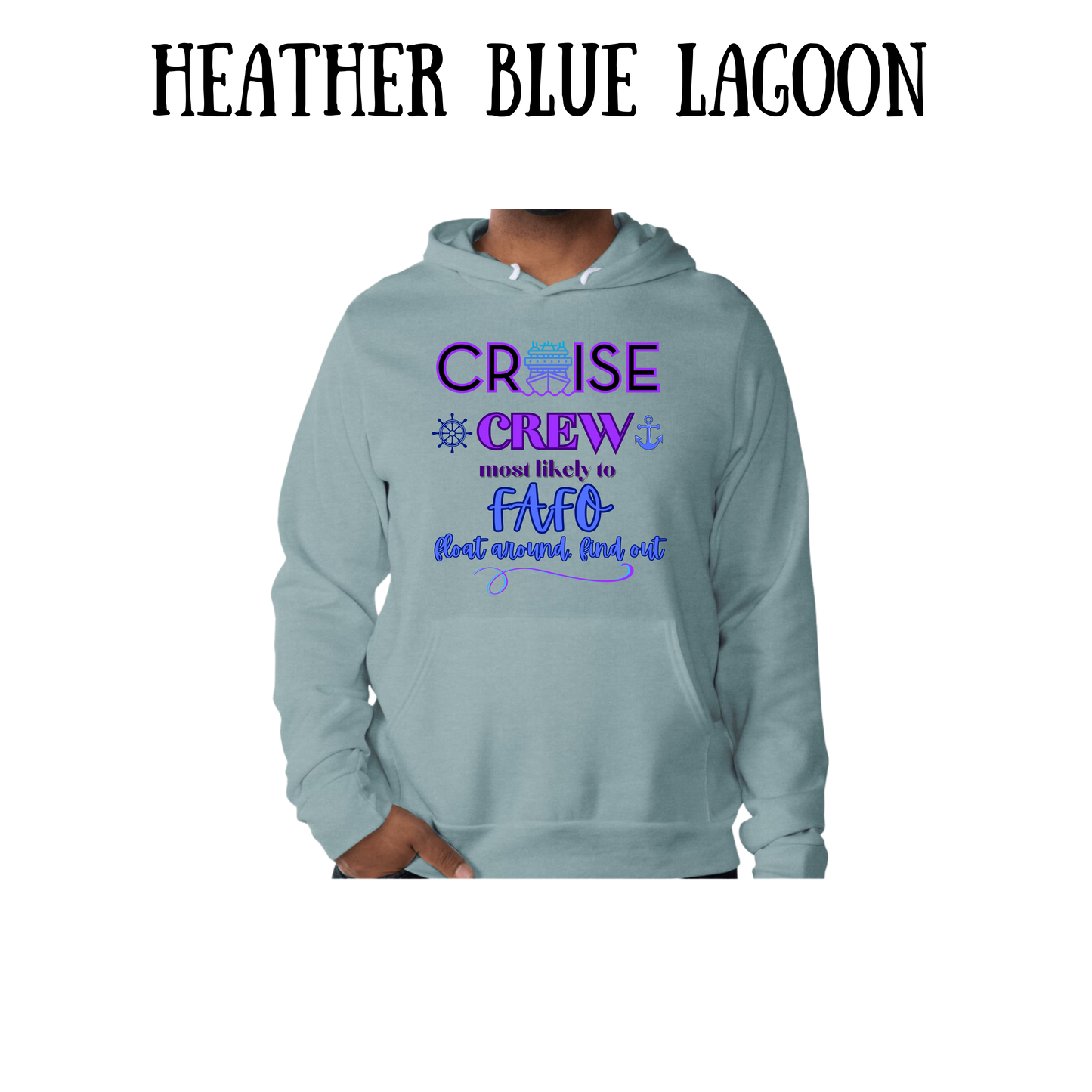 VP - Cruise Crew FAFO - Sponge Fleece Hoodie - Blues, Purples