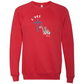 Loves Jesus & America too - Sponge Fleece Raglan Sweatshirt - Assorted Colors