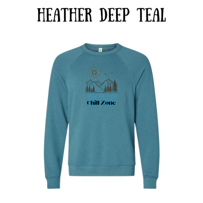 CP - Chill Zone - Sponge Fleece Raglan Sweatshirt - Blues, Purples