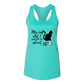 My Cat and I spill the tea about you - Bella+Canvas - Women's Jersey Racerback Tank