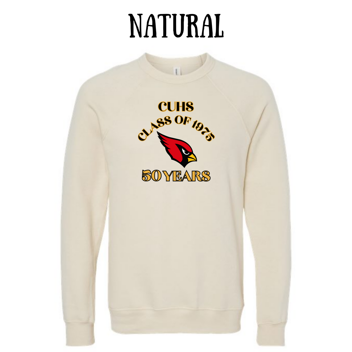 CUHS  - Sponge Fleece Raglan Sweatshirt - Neutrals