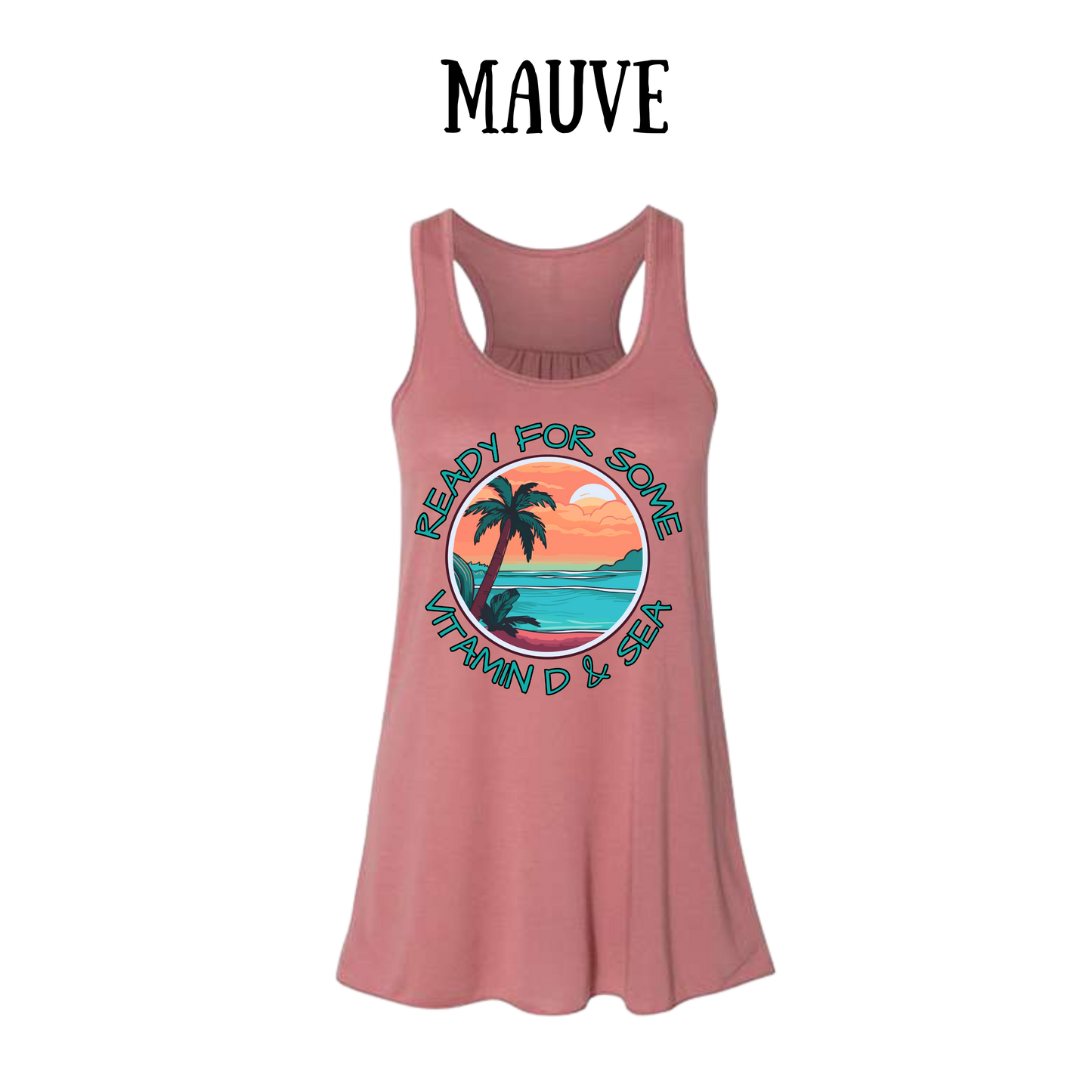VP - Ready For Some Vitamin D & Sea - Women's Flowy Racerback Tank