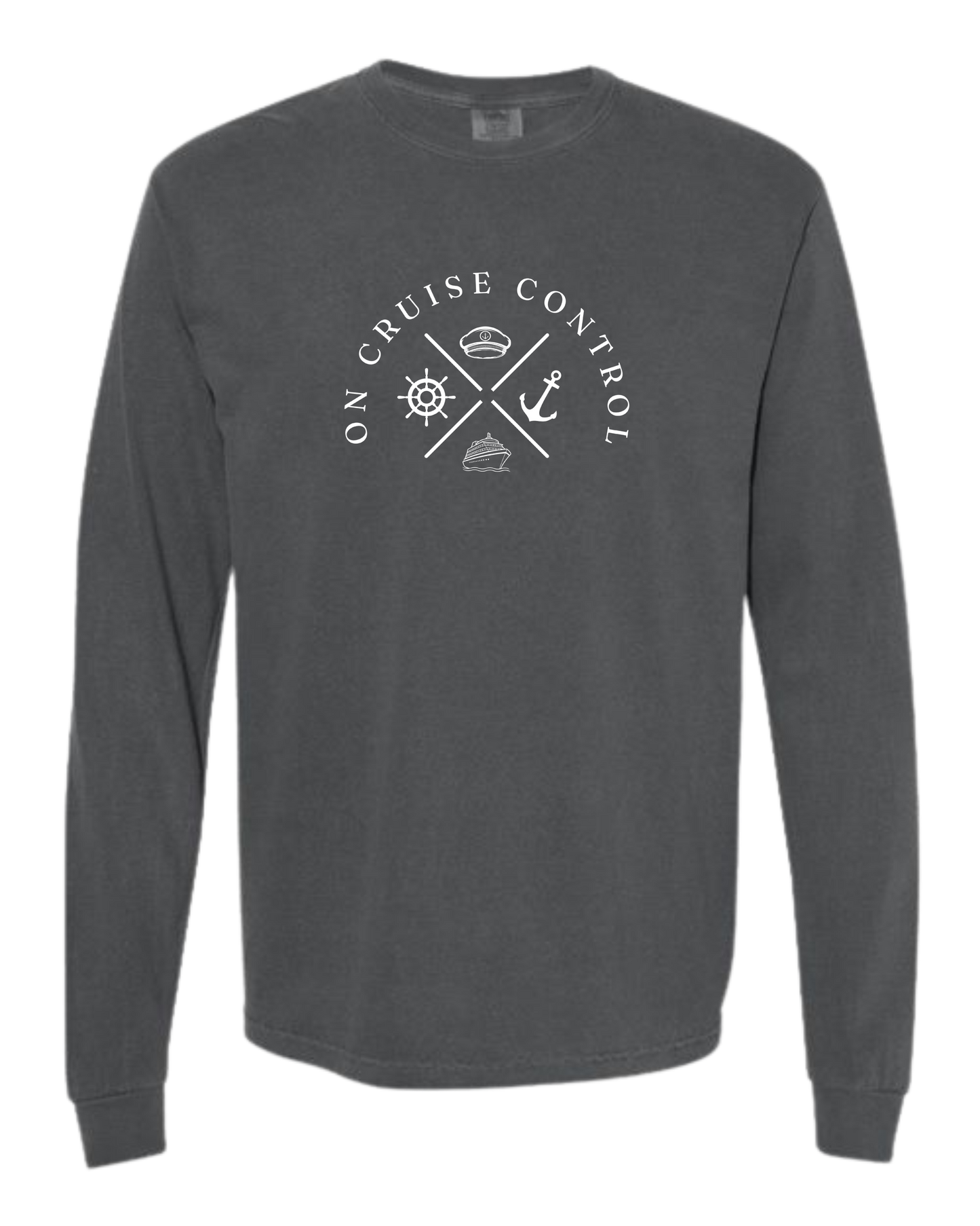 On Cruise Control - Comfort Colors - Heavyweight Long Sleeve Tee - Neutral Colors
