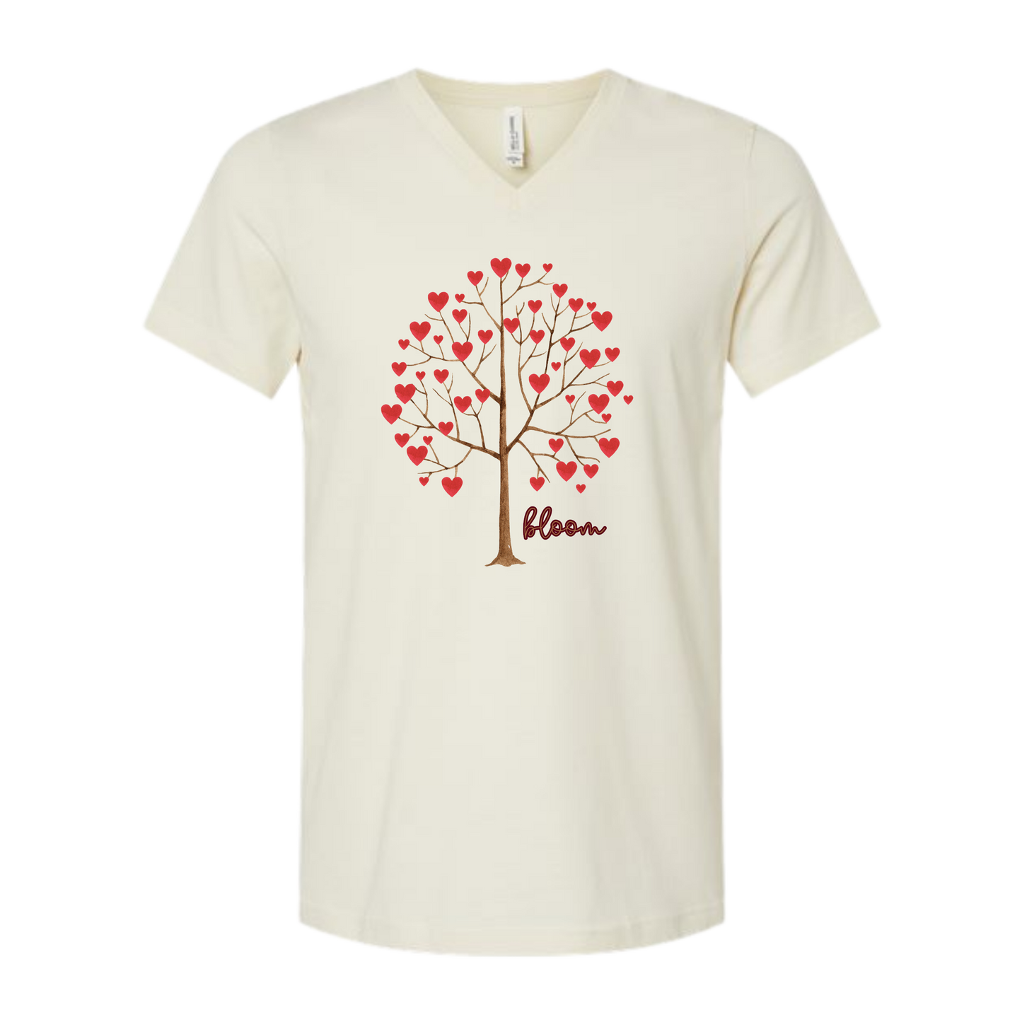 Bloom - Bella+Canvas - Unisex V-Neck - Neutral Colors