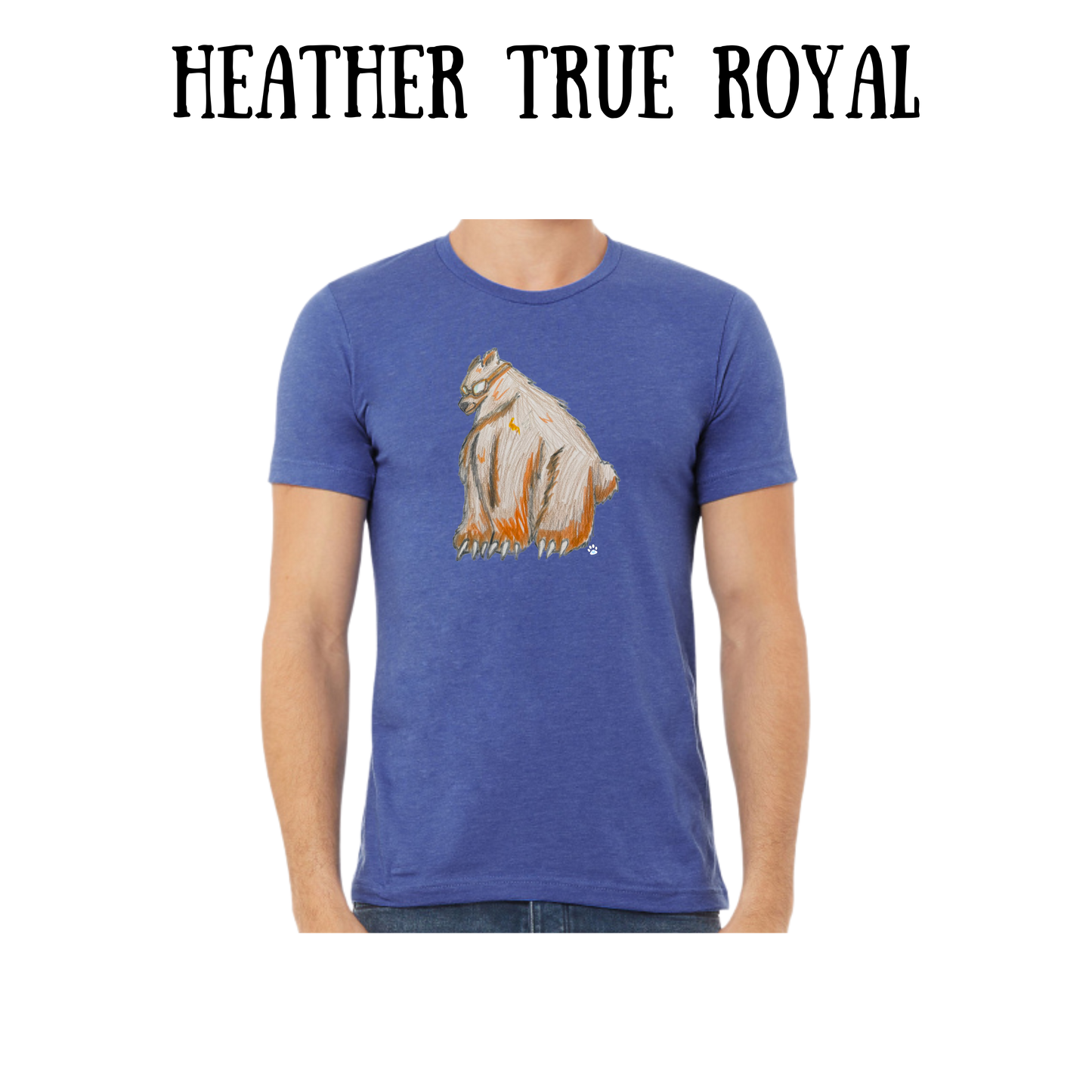 AC - Muscle Bear - Unisex Tee - Blues