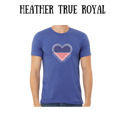 PP - One Nation One Heart - Unisex Tee - Blues