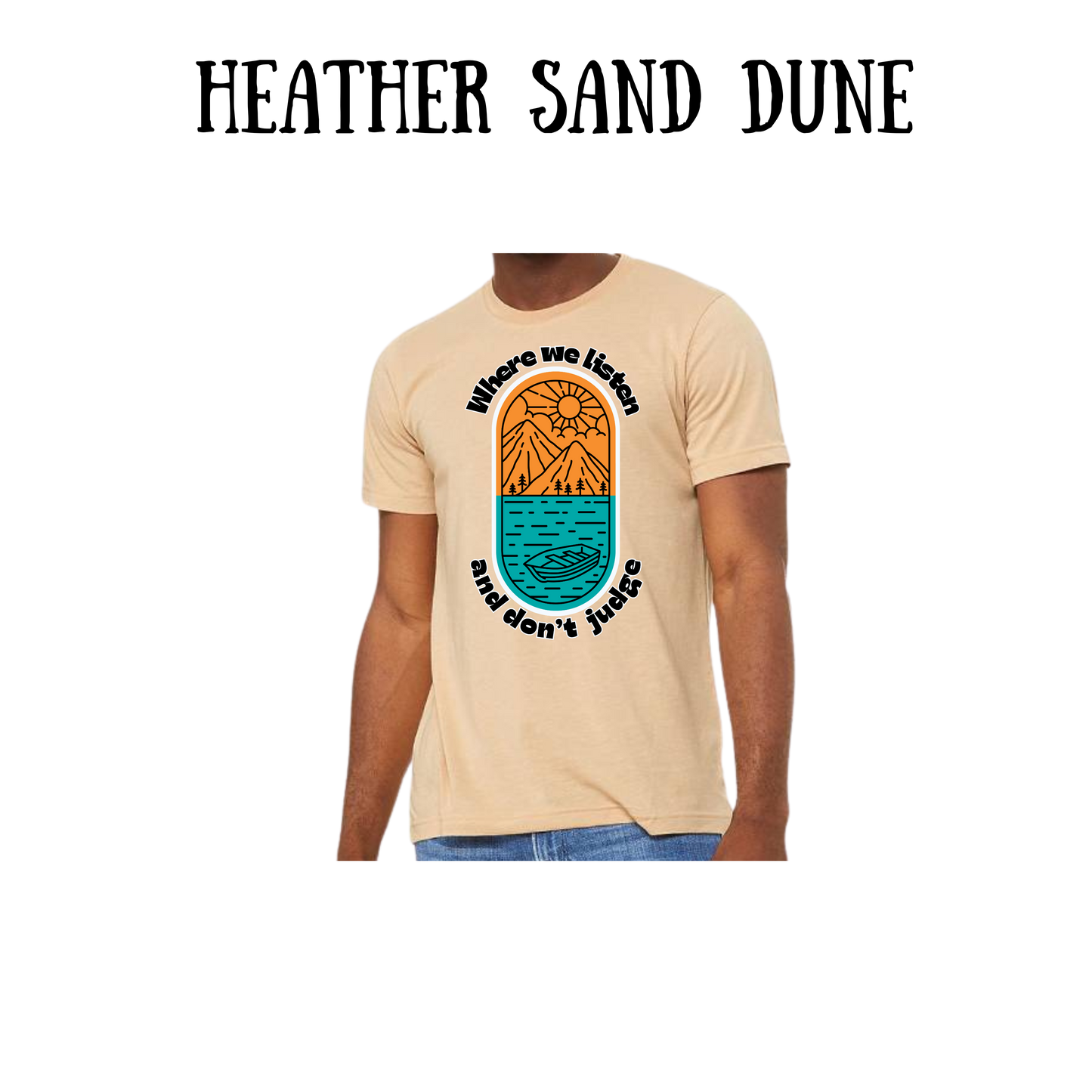 CP - Where We Listen and Don't Judge - Unisex Tee - Greens