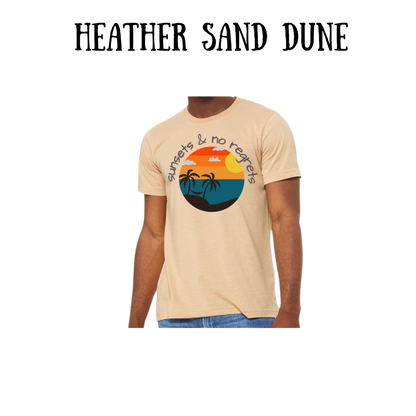 VP - Sunsets & No Regrets - Unisex Tee - Greens