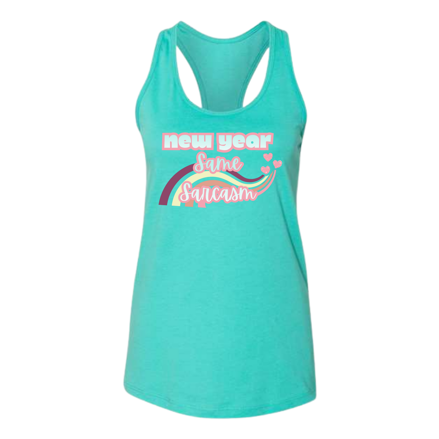 New Year Same Sarcasm - Bella+Canvas - Women's Jersey Racerback Tank
