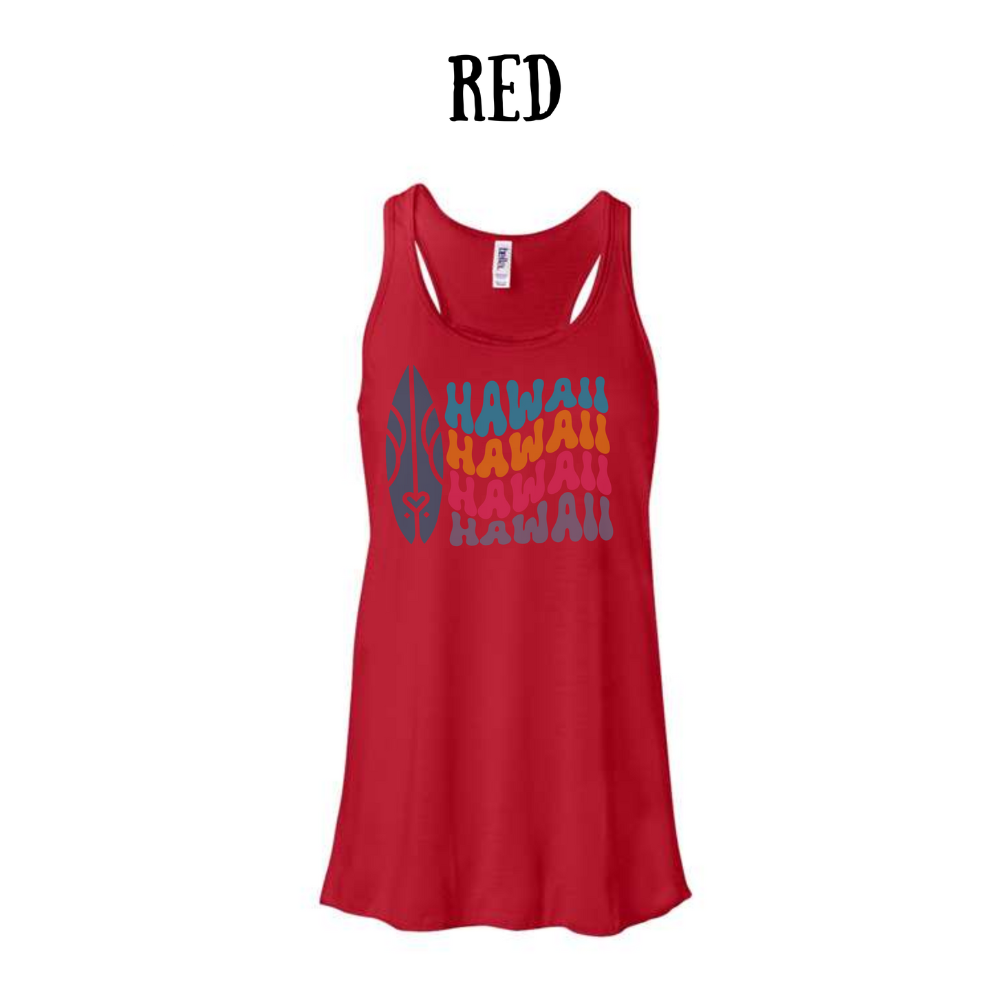 VP - Hawaii - Women's Flowy Racerback Tank