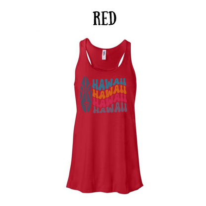 VP - Hawaii - Women's Flowy Racerback Tank
