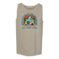 What Happens At The Campground - Comfort Colors - Unisex Tank - Neutral Colors & Blues