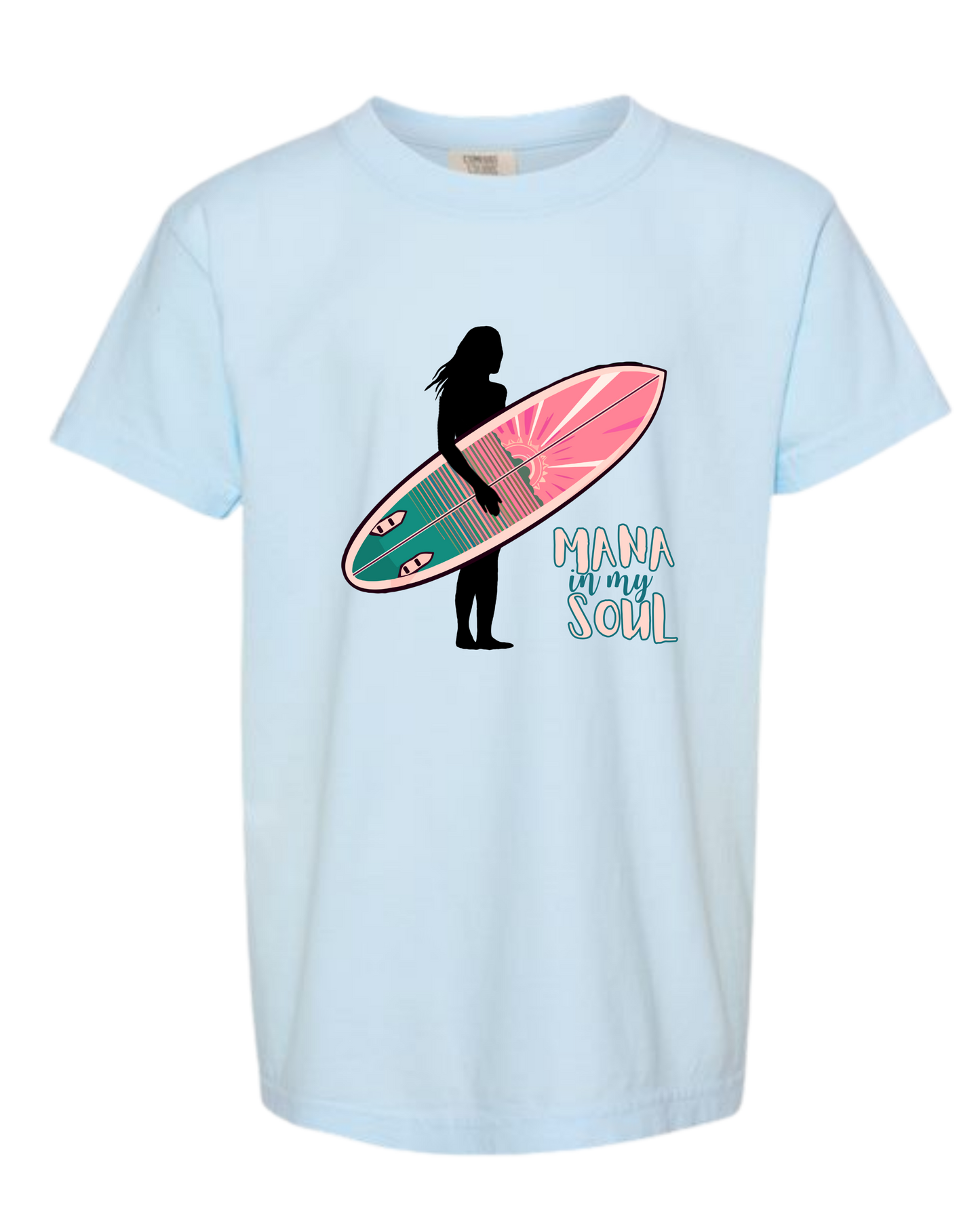 Mana in My Soul - Comfort Colors - Heavyweight Youth Tee - Neutral Colors & Blues