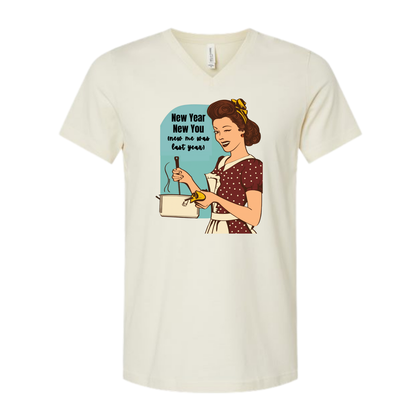 New Year New You - Bella+Canvas - Unisex V-Neck - Neutral Colors