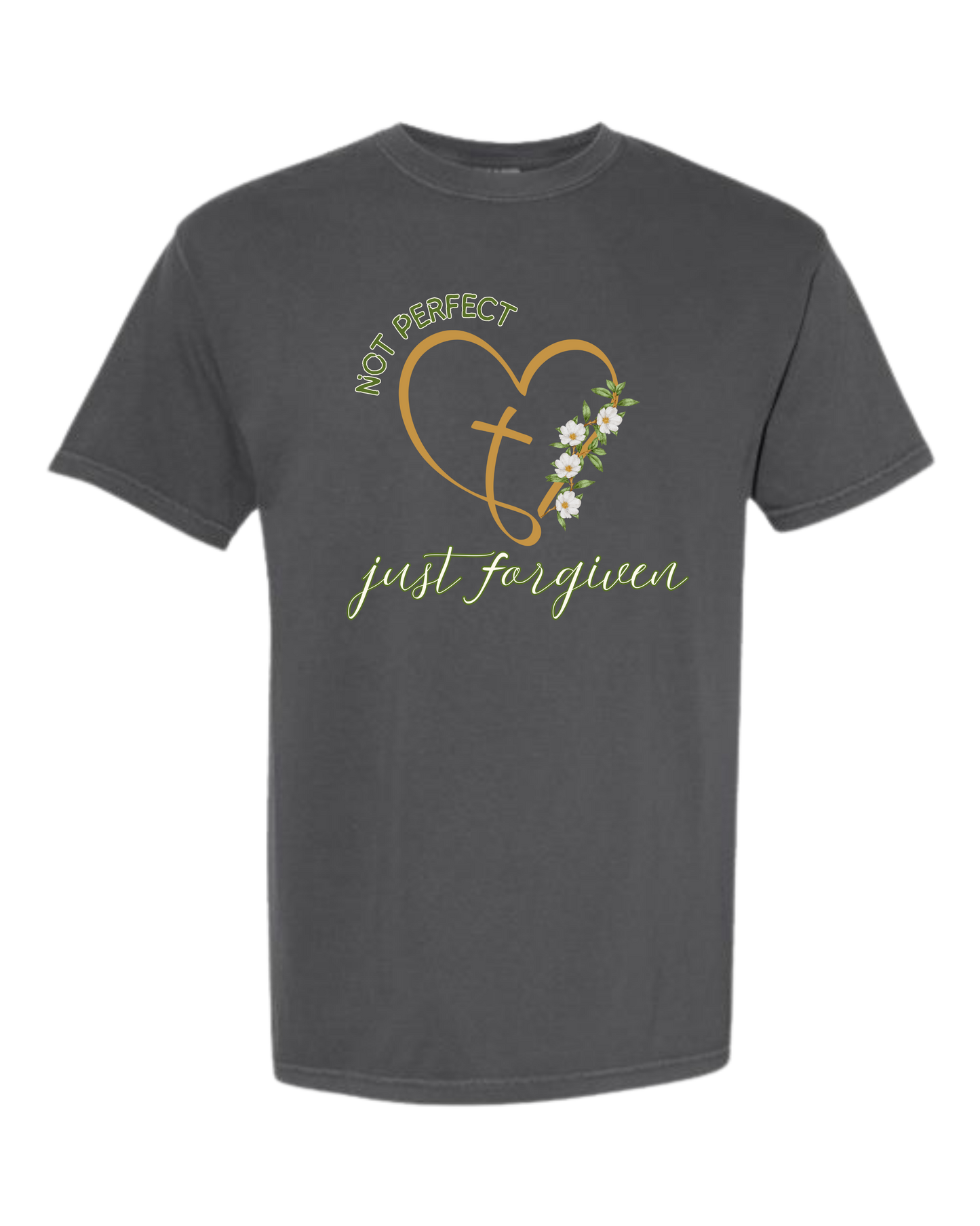 Not Perfect Just Forgiven - Comfort Colors - Heavyweight Unisex Tee - Neutral Colors