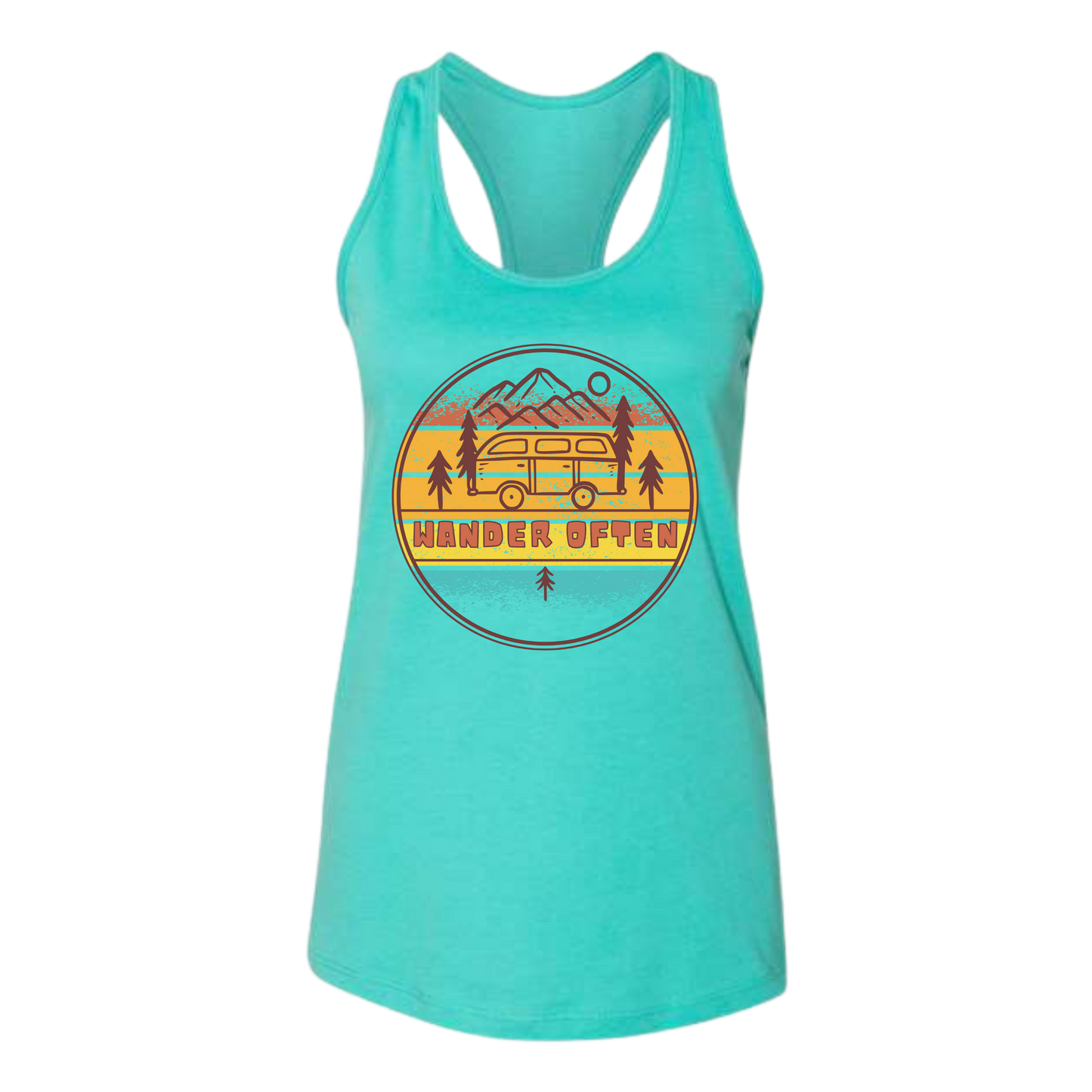 Wander Often - Bella+Canvas - Women's Jersey Racerback Tank