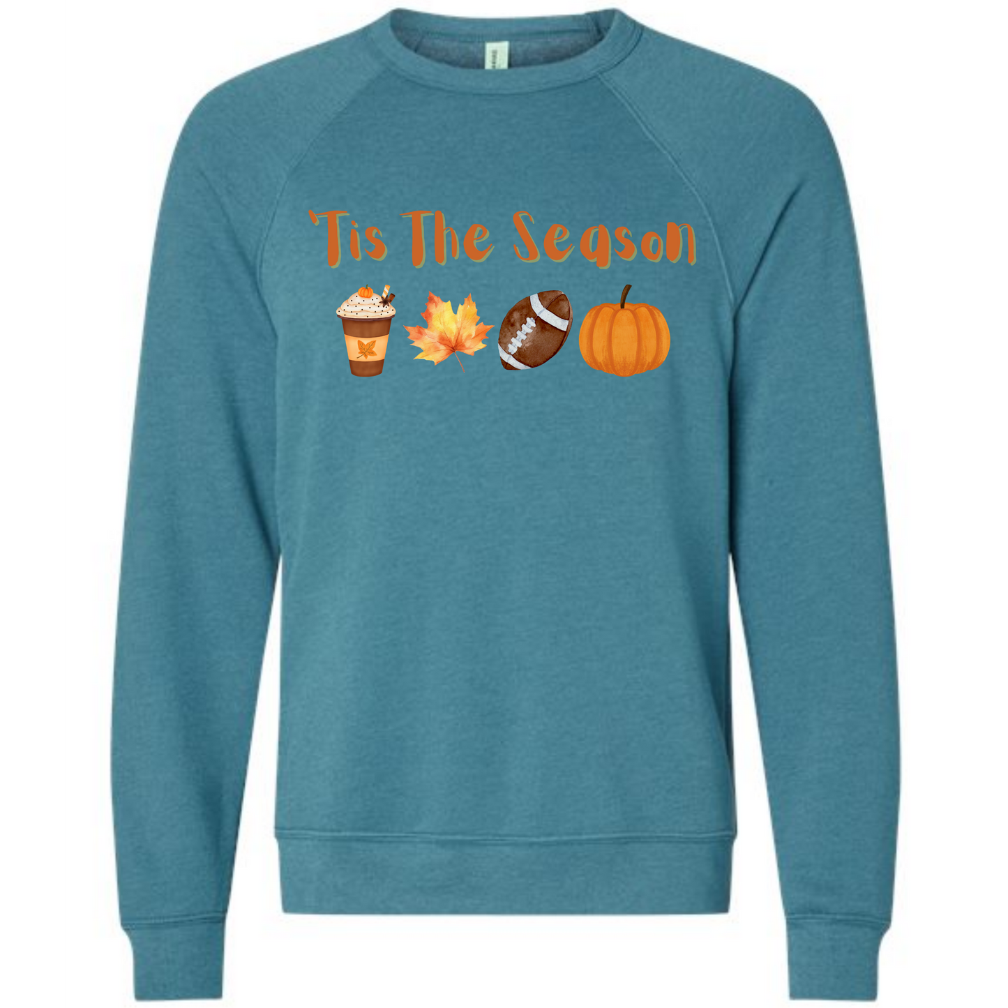 'Tis the Season - Fall - Sponge Fleece Raglan Sweatshirt - Blues, Purples