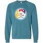 HP - Calming Circle - Sponge Fleece Raglan Sweatshirt - Blues, Purples