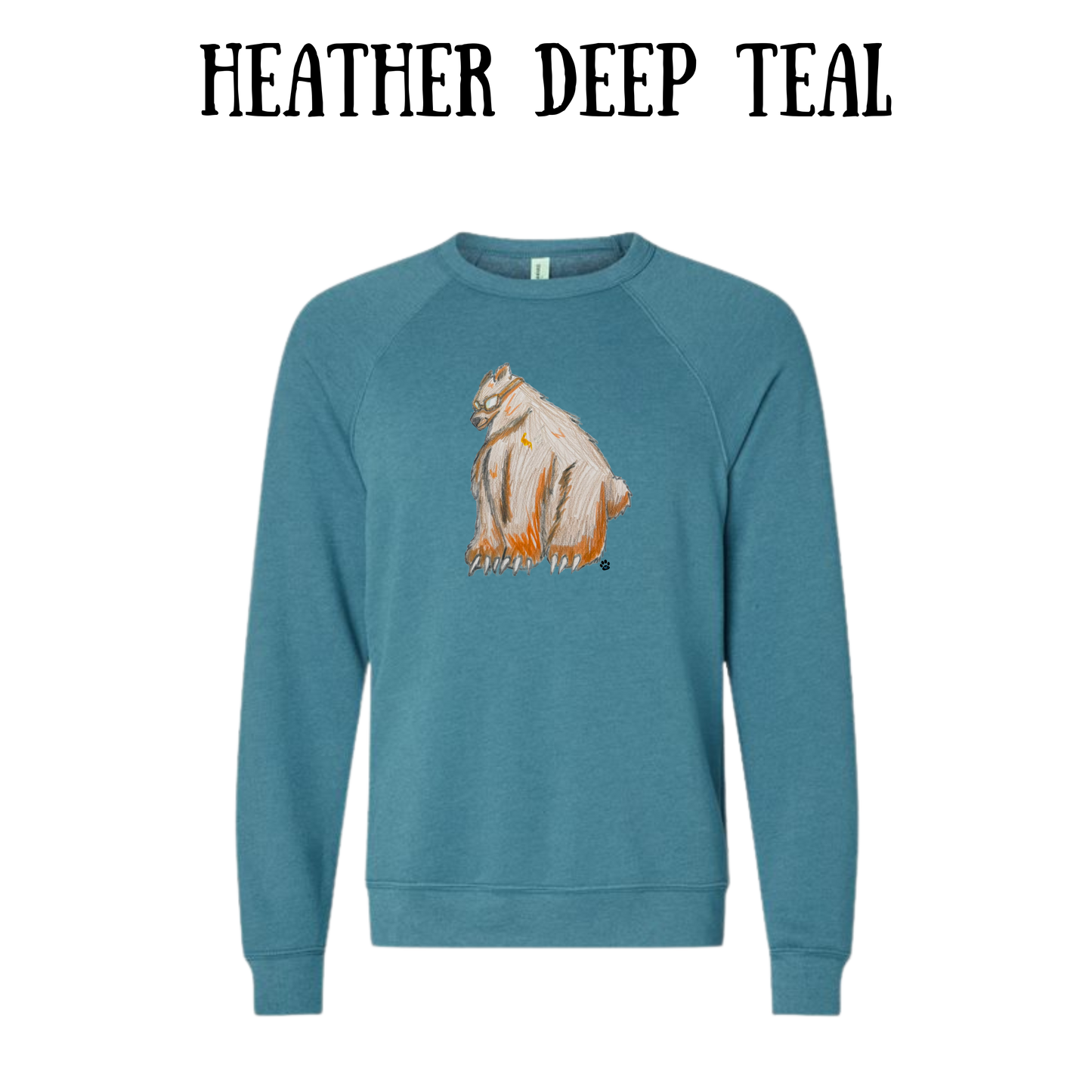 AC - Muscle Bear - Sponge Fleece Raglan Sweatshirt - Blues, Purples