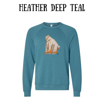 AC - Muscle Bear - Sponge Fleece Raglan Sweatshirt - Blues, Purples