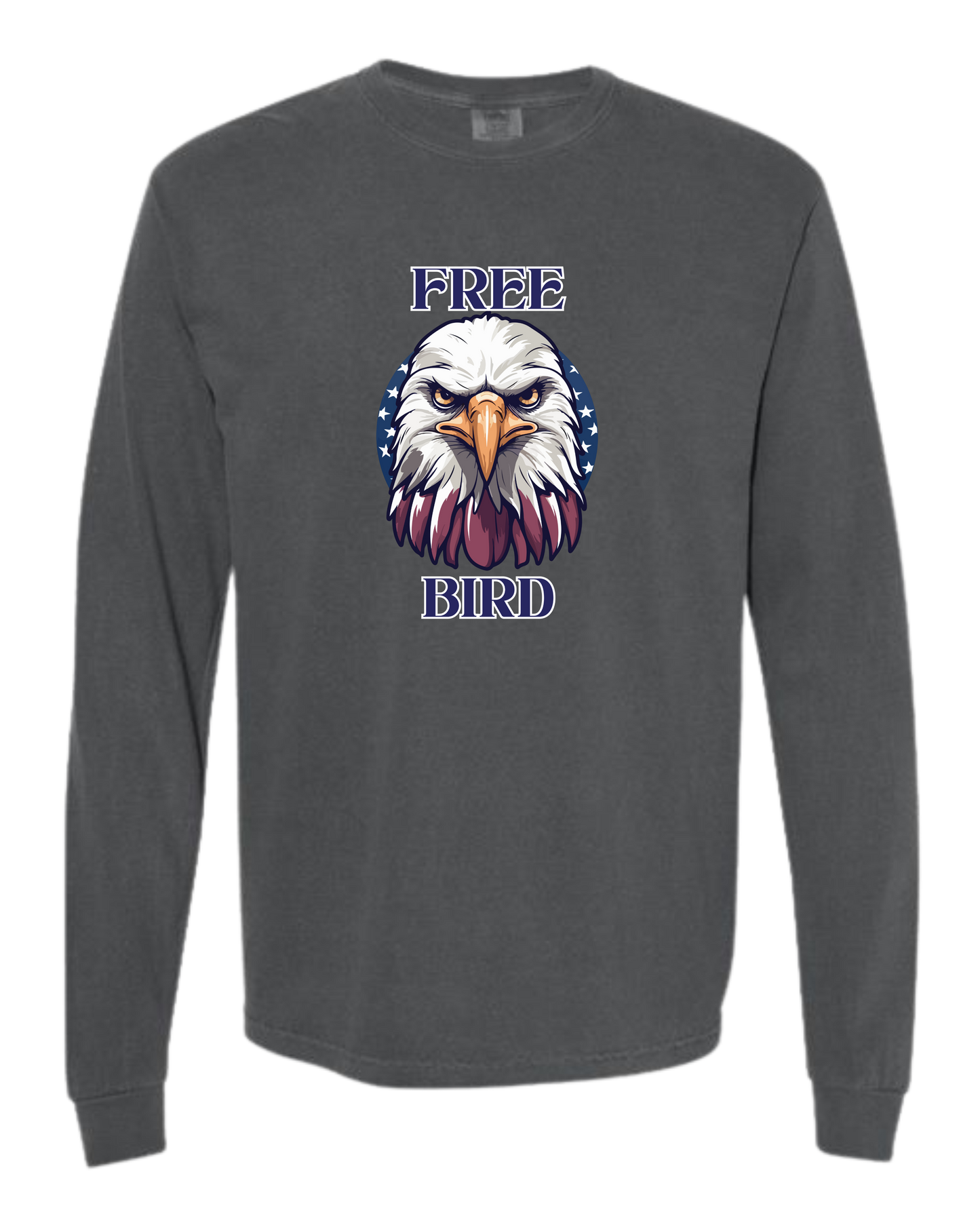Free Bird - Comfort Colors - Heavyweight Long Sleeve Tee - Neutral Colors