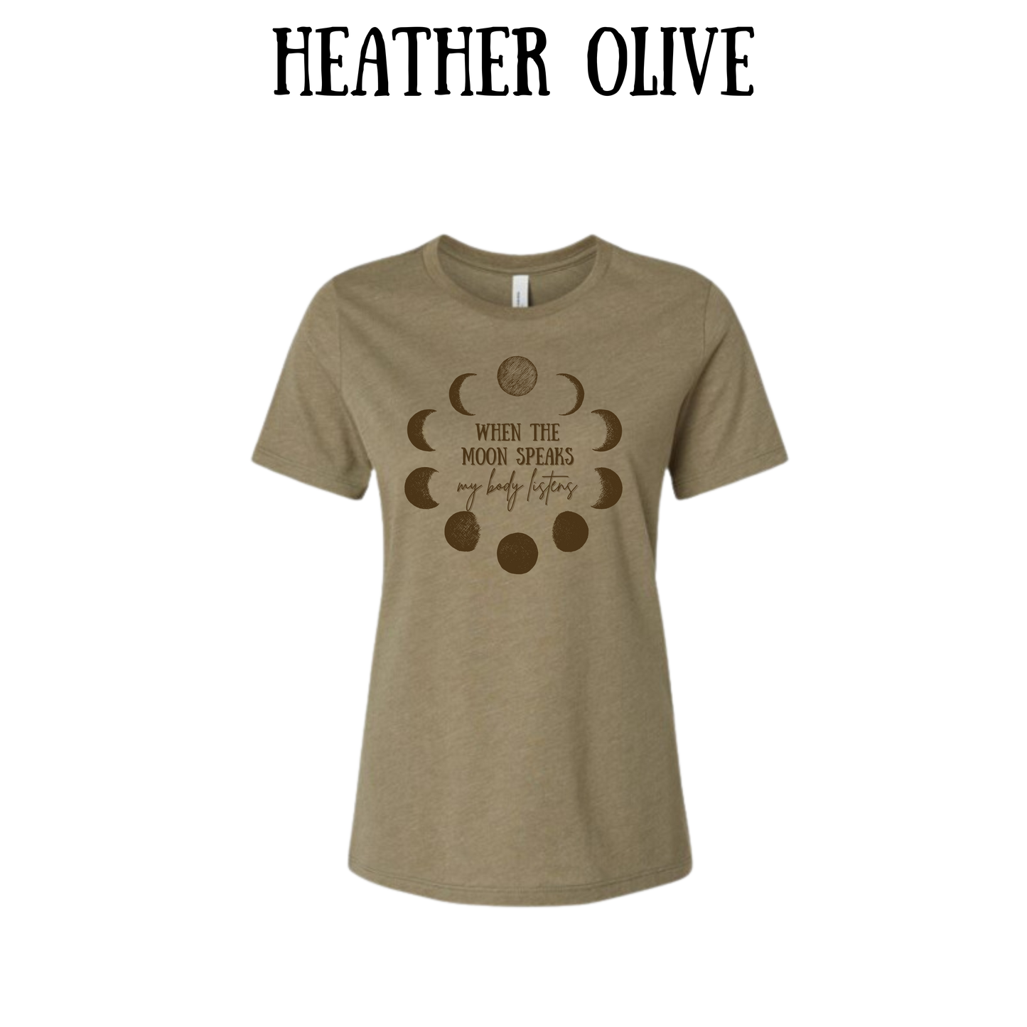 when the moon speaks - women's relaxed fit tee - assorted colors