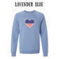PP - One Nation One Heart - Sponge Fleece Raglan Sweatshirt - Blues, Purples