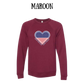 PP - One Nation One Heart - Sponge Fleece Raglan Sweatshirt - Assorted Colors