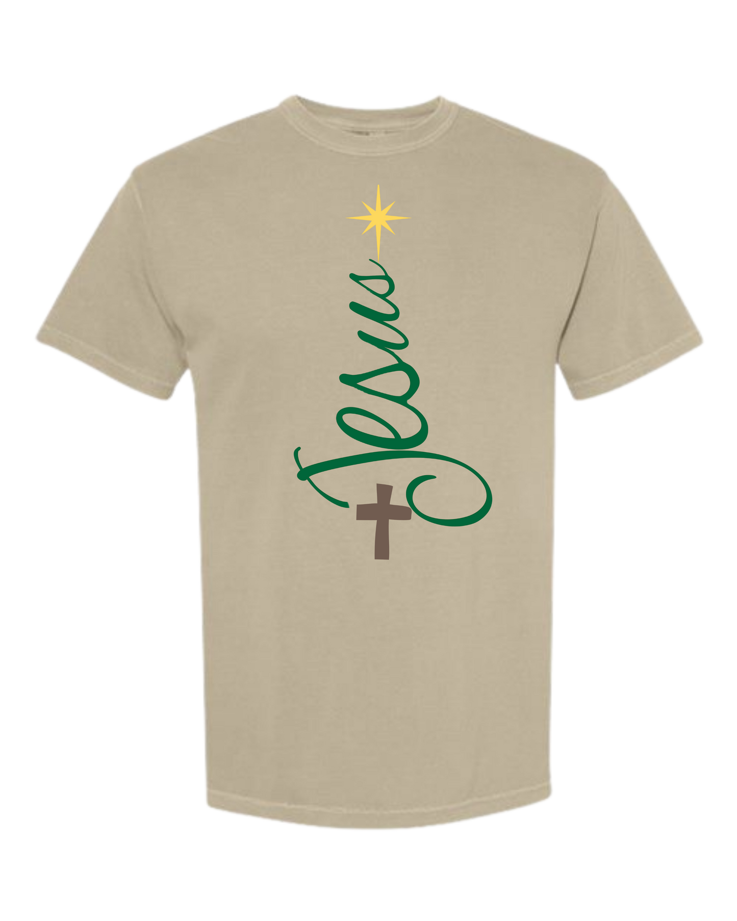 Jesus Tree - Comfort Colors - Heavyweight Unisex Tee - Neutrals