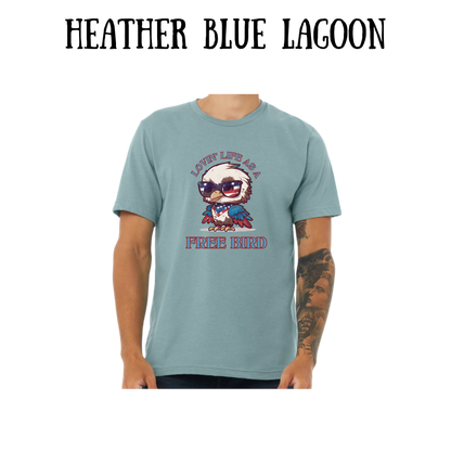 PP - Lovin' Life As A Free Bird - Unisex Tee - Blues