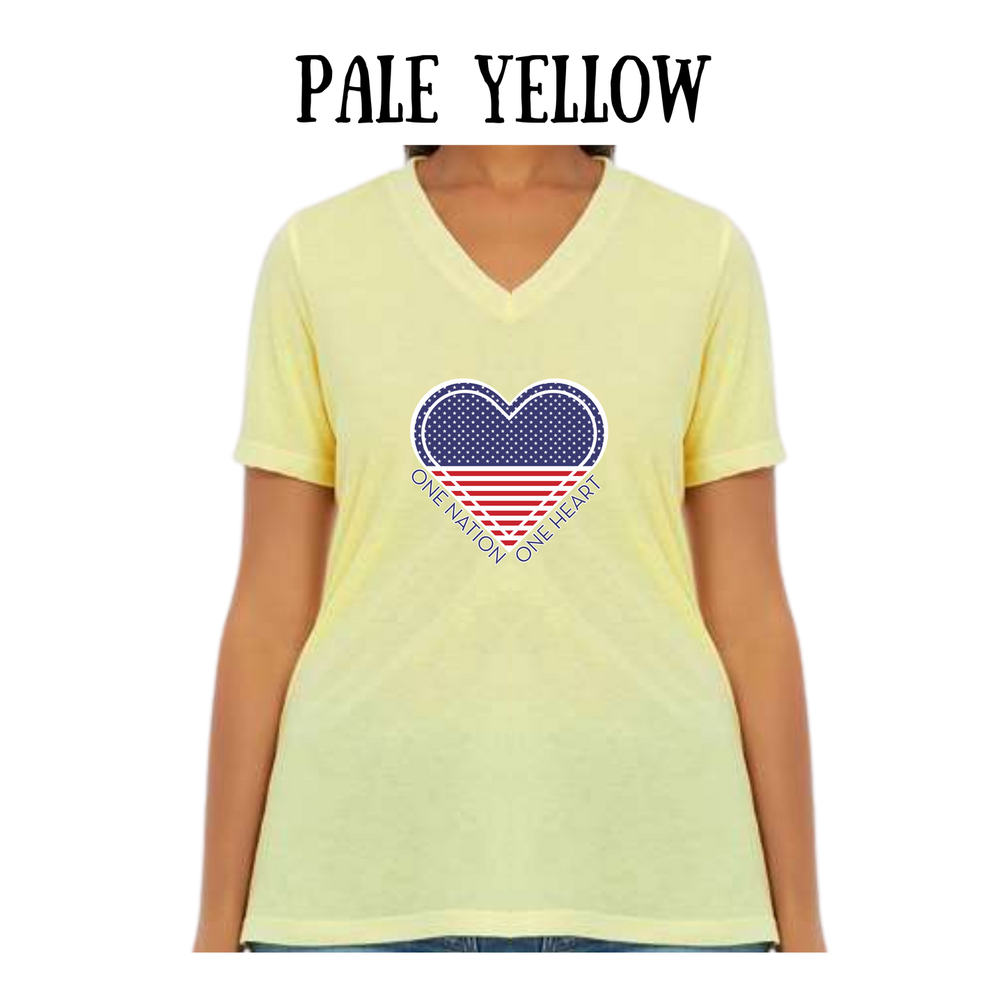PP - One Nation One Heart - Women's V-Neck - Assorted Colors