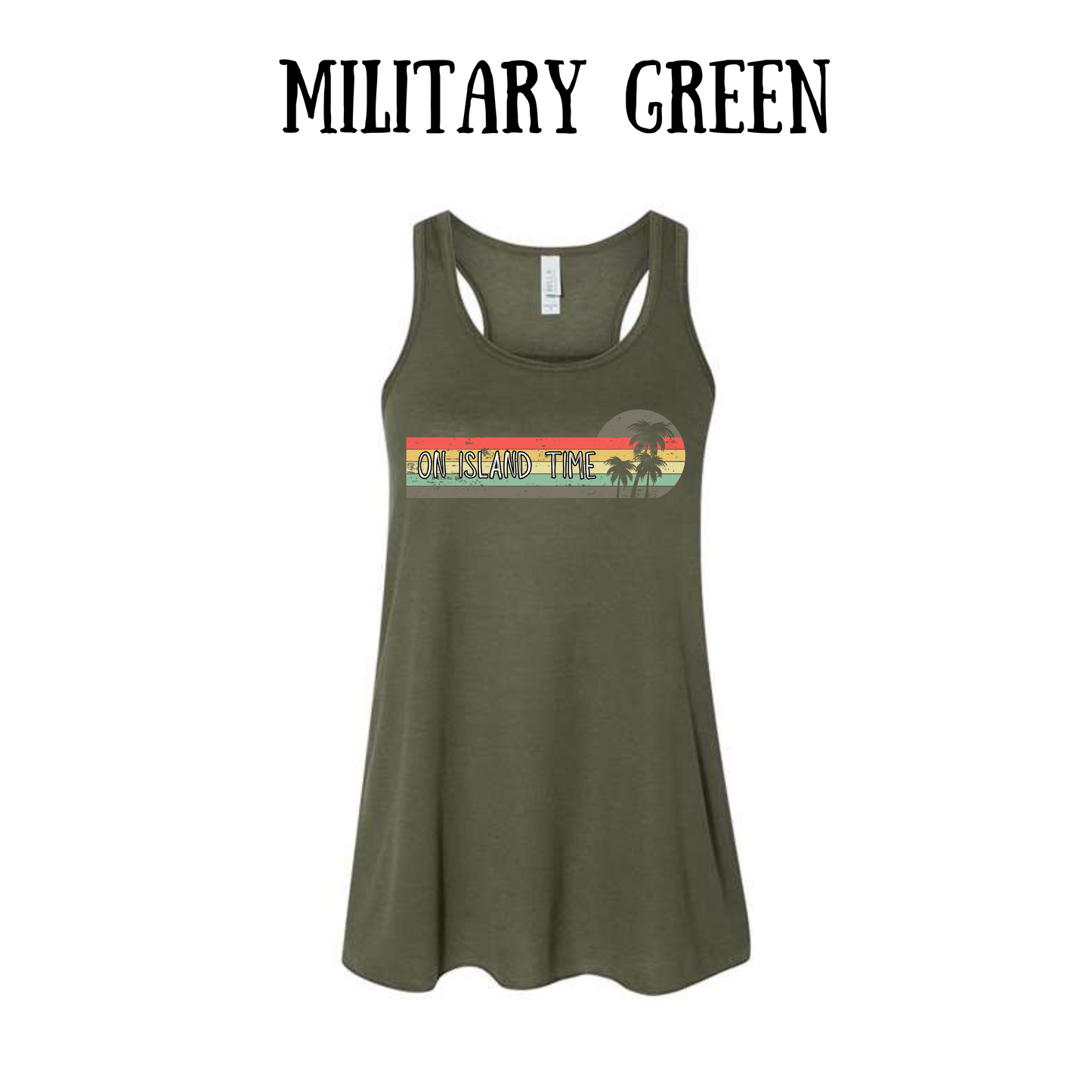 VP - On Island Time - Women's flowy racerback Tank