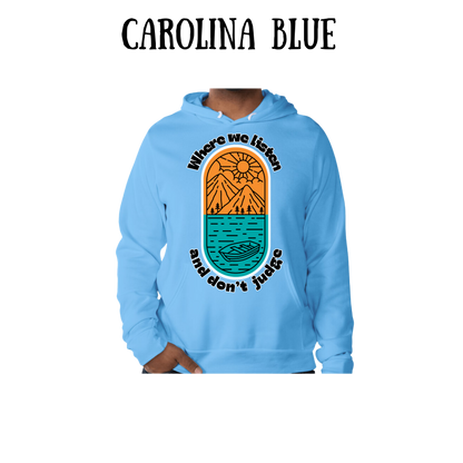 CP - Where We Listen and Don't Judge - Sponge Fleece Hoodie - Blues, Purples