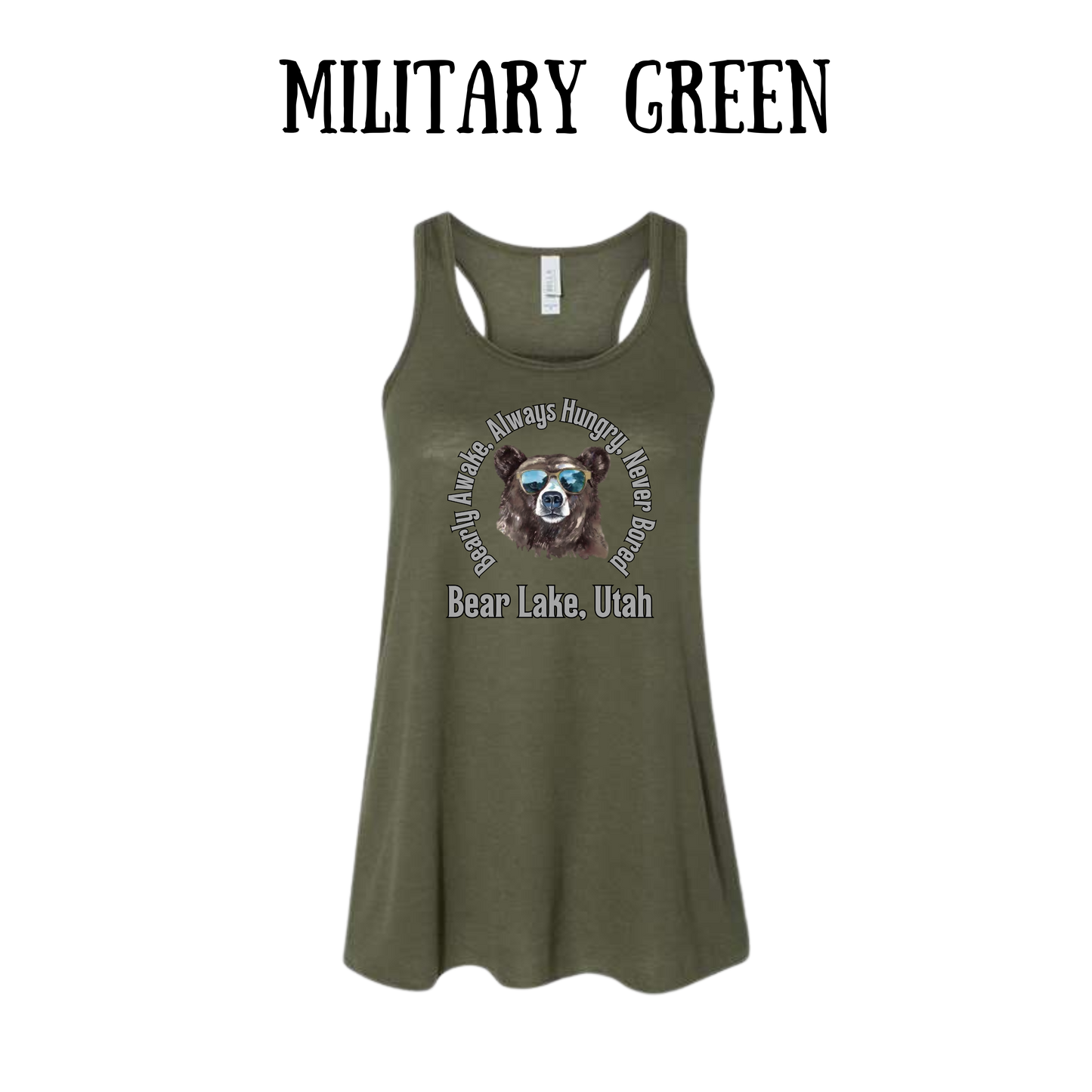 CP - Bear Lake Utah - Women's Flowy Racerback Tank
